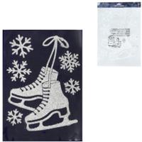 Raamsticker schaatsen 40 cm | 24 stuks