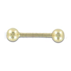 Barbell goud 14 karaat 10 mm