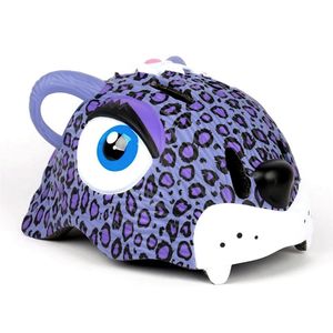 Kinderhelm / Fietshelm Paarse Luipaard / Purple Leopard Small 49-55 cm