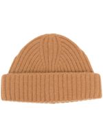 TOTEME bonnet en maille nervurée épaisse - Marron - thumbnail