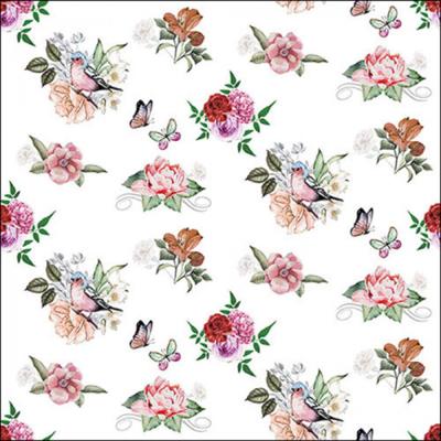 Ambiente Servetten Charlotte white 33cm