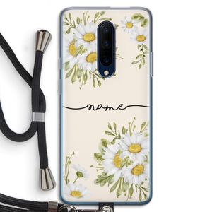 Daisies: OnePlus 7 Pro Transparant Hoesje met koord