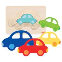 Goki lagenpuzzel auto, 5 lagen