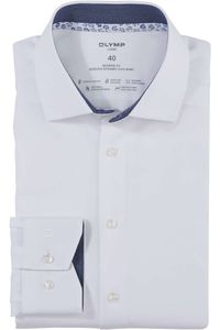 OLYMP Luxor 24/Seven Dynamic Flex Modern Fit Overhemd wit, Effen