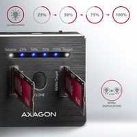 Axagon ADSA-M2C basisstation voor opslagstations USB 3.2 Gen 2 (3.1 Gen 2) Type-C - thumbnail