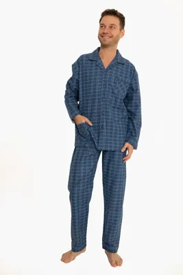 Outfitter flanellen heren pyjama - Ruit - Winter pyjama flanel