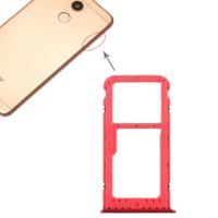SIM-kaart lade + SIM-kaart lade/micro SD-kaart lade voor Huawei Honor v9 Play (rood)