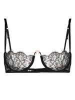 Gucci soutien-gorge en dentelle à fleurs - Noir - thumbnail