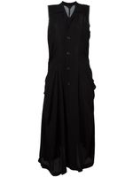 Comme Des Garçons Pre-Owned robe-chemise drapée - Noir