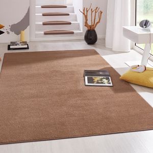 Laagpolig Vloerkleed cy - 133x195 cm - Bruin Modern Vloerkleed - 123vloerkleed.nl is de online webshop voor vloerkleden en woonaccessoires.