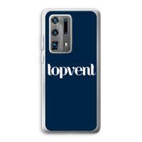 Topvent Navy: Huawei P40 Pro Plus Transparant Hoesje