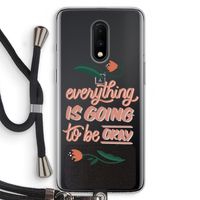 Optimistic flower girl: OnePlus 7 Transparant Hoesje met koord