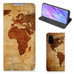 Samsung Galaxy S20 Book Cover Wereldkaart