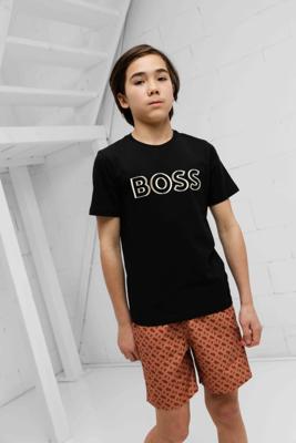 Hugo Boss 3D Logo T-Shirt Kids Zwart - Maat 11/12 jaar - Kleur: Zwart | Soccerfanshop
