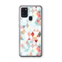 Gekleurde driehoekjes pastel: Samsung Galaxy A21s Transparant Hoesje