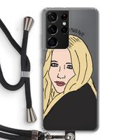 Mary Kate: Samsung Galaxy S21 Ultra Transparant Hoesje met koord