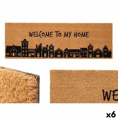 Deurmat GiftDecor My home Natuurlijk PVC Kokosvezel 120 x 1 x 40 cm (6 Stuks)