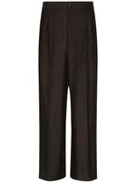 Dolce & Gabbana pantalon de costume à plis - Marron