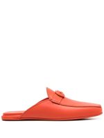 Ferragamo chaussons à boucle logo - Orange