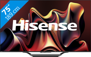 Hisense 190,5 cm (75") 4K Ultra HD Smart TV Wifi Antraciet 1500 cd/m²