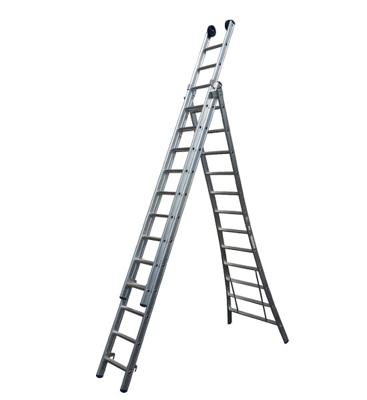 little Jumbo Reformladder SuperPRO geanodiseerd uitgebogen bomen - 3x9