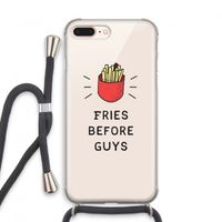 Fries before guys: iPhone 7 PLUS Transparant Hoesje met koord