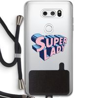 Superlady: LG V30 Transparant Hoesje met koord