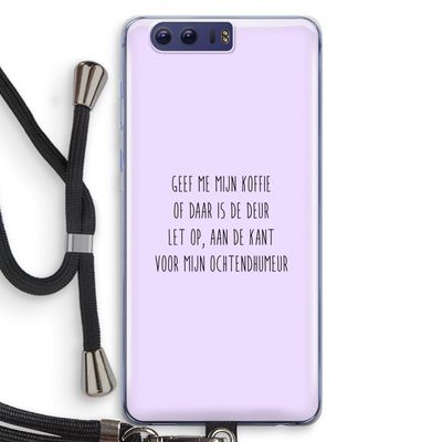 Ochtendhumeur: Honor 9 Transparant Hoesje met koord