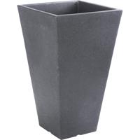 Pro Garden bloempot - antraciet grijs - 35x 35 x 55 cm - Buiten plantenpotten/plantenbakken