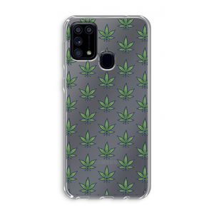 Weed: Samsung Galaxy M31 Transparant Hoesje