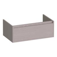 Brauer Hope - Onderkast - 80 cm - met 1 Softclose Lade Greeploos en 1 Sifon Uitsparing - Timber Greige