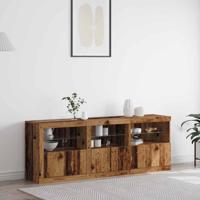 Dressoir Oud hout 181.5 x 37 x 67 cm Bewerkt hout Dressoir Oud hout 181.5 x 37 x 67 cm Bewerkt hout