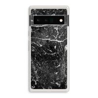 Zwart marmer: Google Pixel 6 Pro Transparant Hoesje