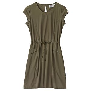 FjÃ¤llrÃ¤ven Dames Jurk High Coast Lite Dress W, groen, Maat: L