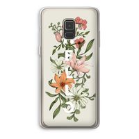 Hello bloemen: Samsung Galaxy A8 (2018) Transparant Hoesje