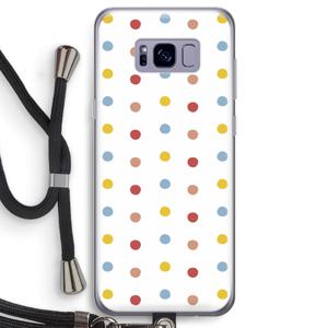 Bollen: Samsung Galaxy S8 Transparant Hoesje met koord