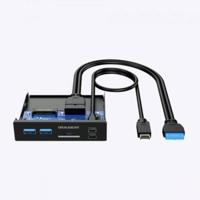 GrauGear G-MP01CR G-MP01CR USB-hub 6 poorten USB-A, USB-C, SD, Micro-SD USB 3.0 5 GBit/s Zwart