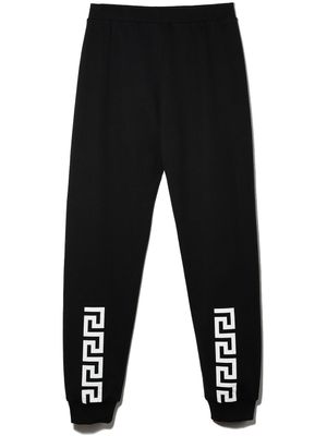 Versace Kids pantalon de jogging Greca Kids - Noir