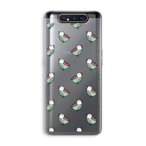 Vogeltjes: Samsung Galaxy A80 Transparant Hoesje