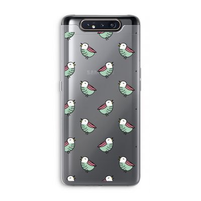 Vogeltjes: Samsung Galaxy A80 Transparant Hoesje
