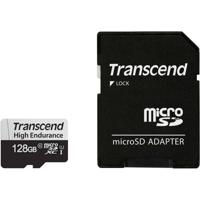 Transcend High Endurance 350V microSDXC-kaart 128 GB Class 10, UHS-I Incl. SD-adapter - thumbnail