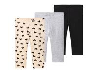 lupilu 3 stuks peuters legging (122/128, Zwart/grijs/beige) - thumbnail