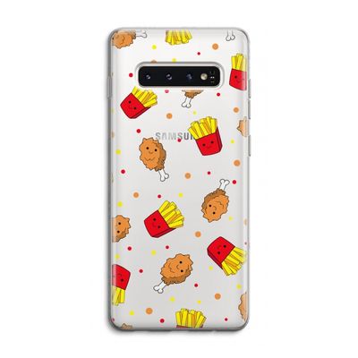 Chicken 'n Fries: Samsung Galaxy S10 4G Transparant Hoesje