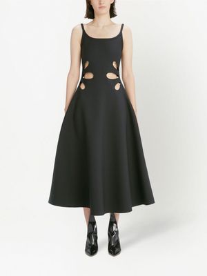 Christopher Kane robe mi-longue à découpes - Noir