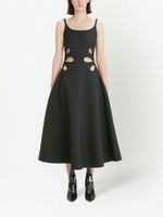 Christopher Kane robe mi-longue à découpes - Noir