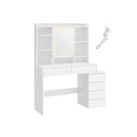 Make-up Tafel met LED Professionele Verlichting | 17 Opslagmodules