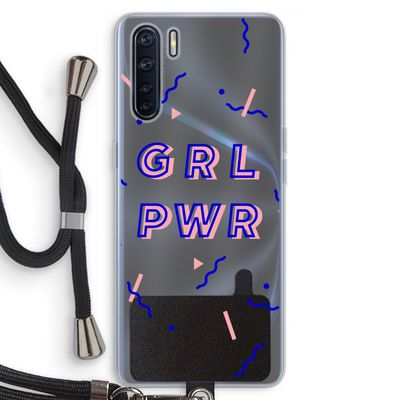 GRL PWR: Oppo A91 Transparant Hoesje met koord