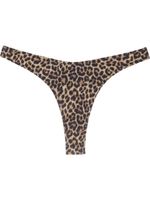 Matinèe bas de bikini à imprimé léopard - Marron