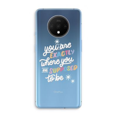 Right Place: OnePlus 7T Transparant Hoesje