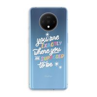 Right Place: OnePlus 7T Transparant Hoesje